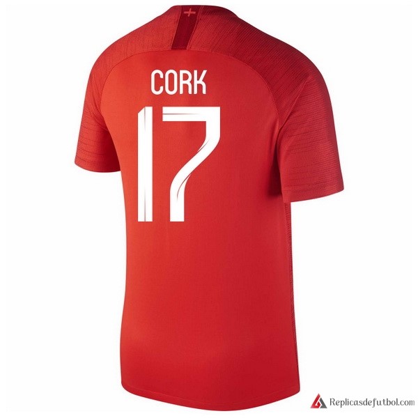 Camiseta Seleccion Inglaterra Segunda equipación Cork 2018 Rojo